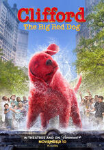 Plakat filmu Clifford. Wielki czerwony pies